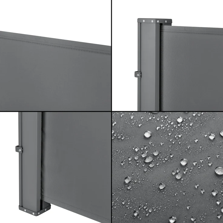 Seitenmarkise Mulhacén 100x300 cm Grau Sichtschutz pro. tec – Bild 5