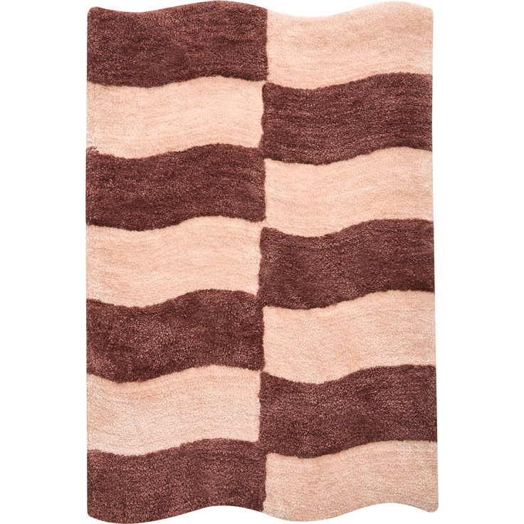Badematte DIWANA Braun Beige 60 x 90 cm