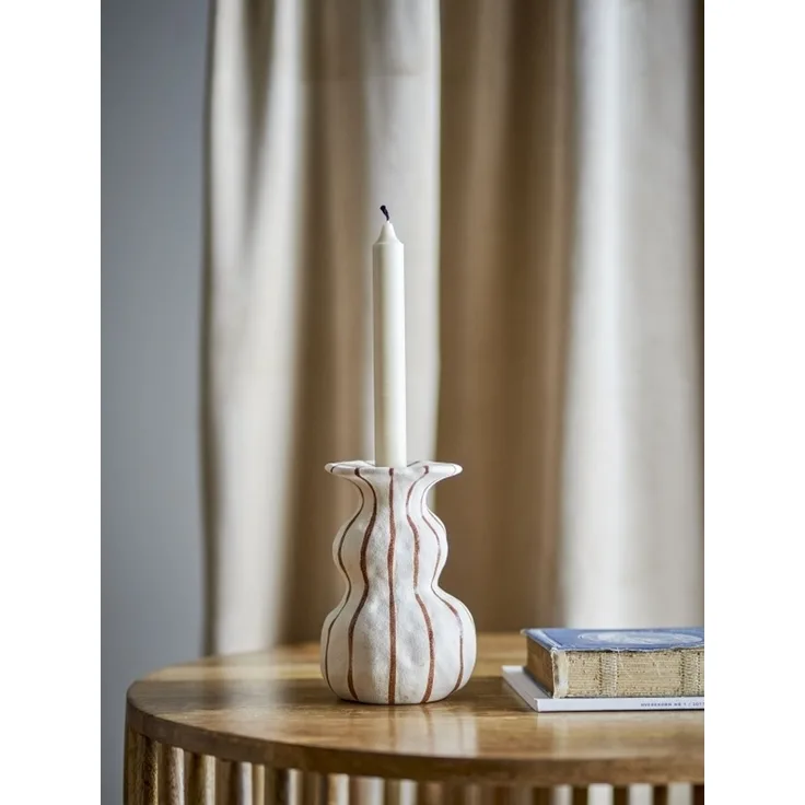 CREATIVE COLLECTION Byron Kerzenhalter Natur Steingut