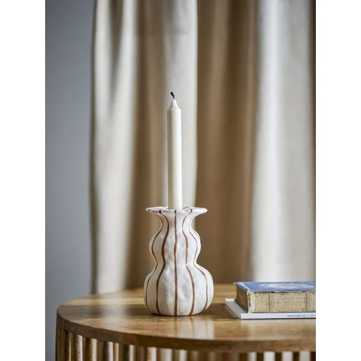 CREATIVE COLLECTION Byron Kerzenhalter Natur Steingut