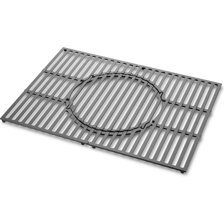 Weber Grillroste für Spirit 400 Serie (ab 2025), sowie 300 Serie (vor 2025) / aus Gusseisen, Gourmet BBQ System, für optimale Hitze und Grillstreifen – Schwarz (8847)