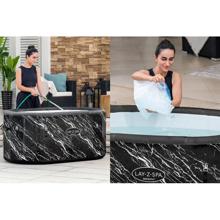Bestway 6002Q FortiFiber Eisbad Glacial Dip LAY-Z-SPA mit Filterpumpe – 152 x 92 x 69 cm, oval - Komplett Set, WINTERFEST – Bild 6