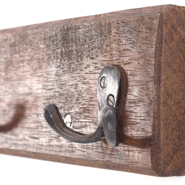 DESIGN DELIGHTS Wandgarderobe VINTAGE WANDGARDEROBE CASA, 60x8cm(BxH) Hakenleiste mit 5 Doppelhaken – Bild 4