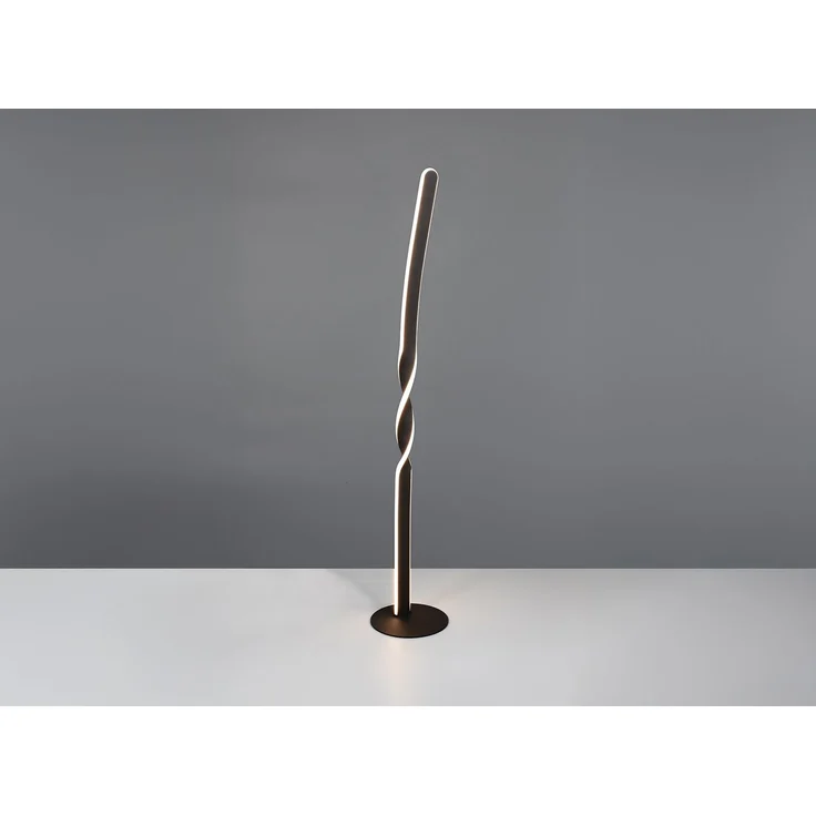 Kleine LED Stehlampe GINKO Metall Schwarz, Höhe 110cm – Bild 7