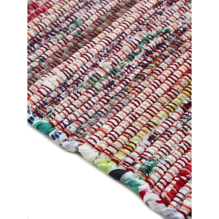 carpetfine Teppich Kelim Chindi, Wendeteppich, rechteckig, Höhe: 6 mm, handgewebt, Fleckerlteppich mit Fransen, auch vielen in Läufergrößen – Bild 3