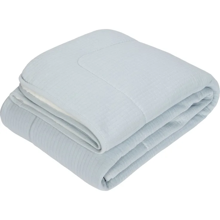 Little Dutch Pure Babydecke Soft Blue Blau hell