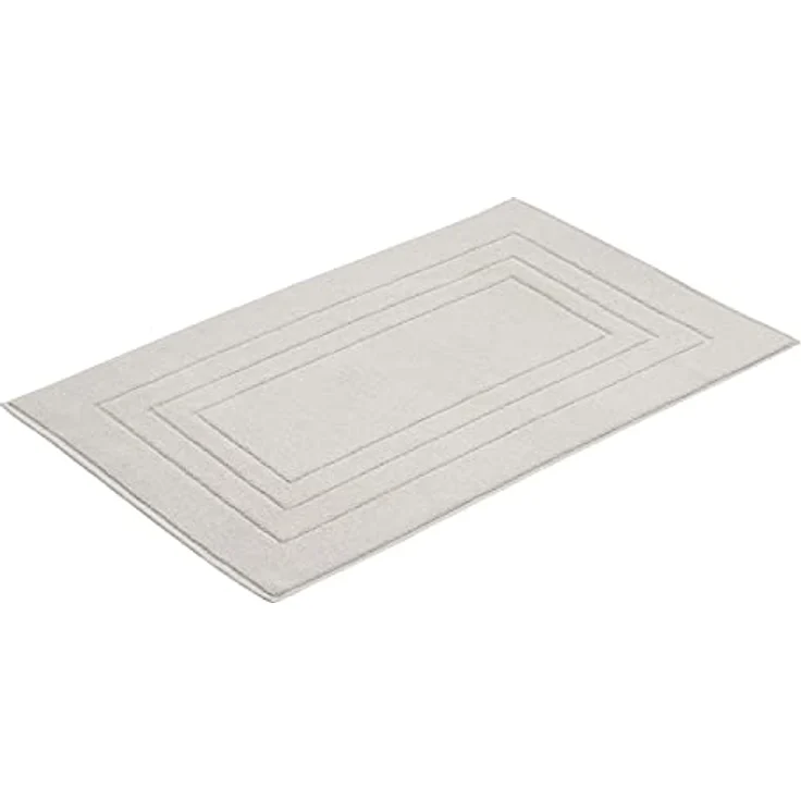 Vossen Feeling Badematte, garngefärbt, strapazierfähig, 100% Baumwolle, pearl grey – Bild 2