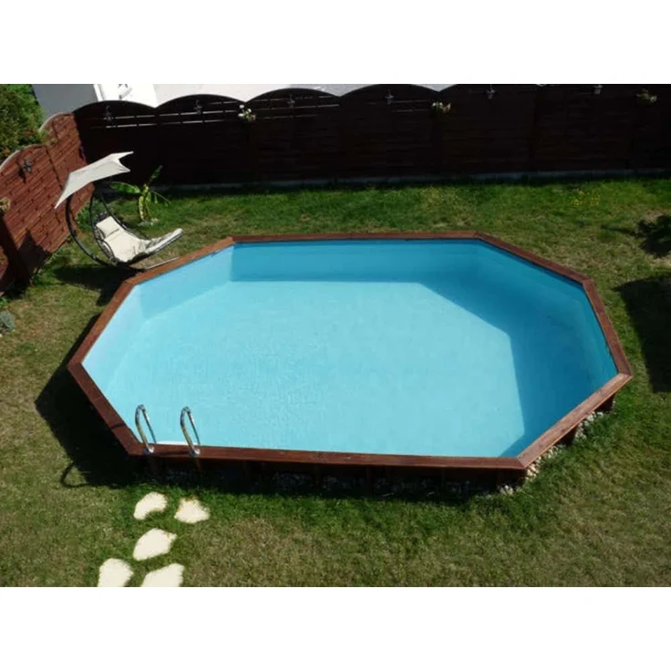 Gre Pools Gartenpool Baros Pool aus Holz in Braun – Bild 2