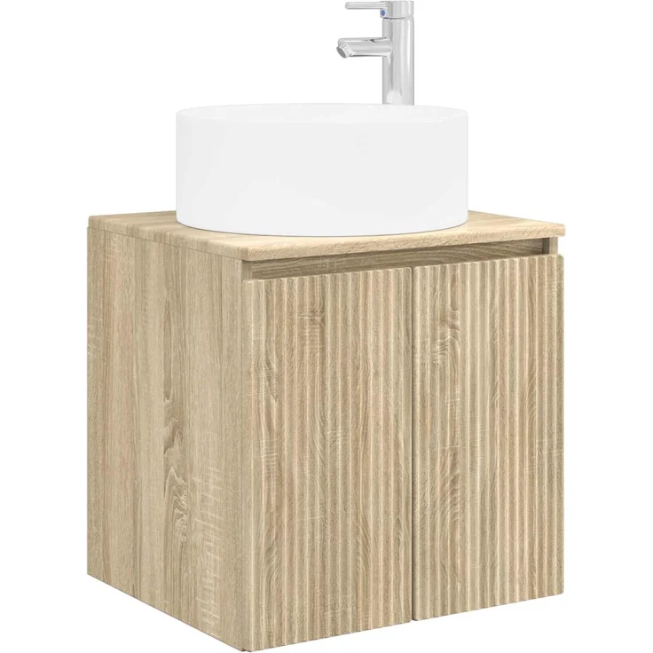 vidaXL Badezimmerschrank-Set 3 stk. Sonoma-Eiche 161,5 x 44,5 x 80 cm 3405729 – Bild 4