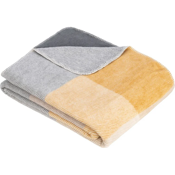 Wohndecke Jacquard Decke s.Oliver, s.Oliver, im Karo-Design, Kuscheldecke – Bild 1