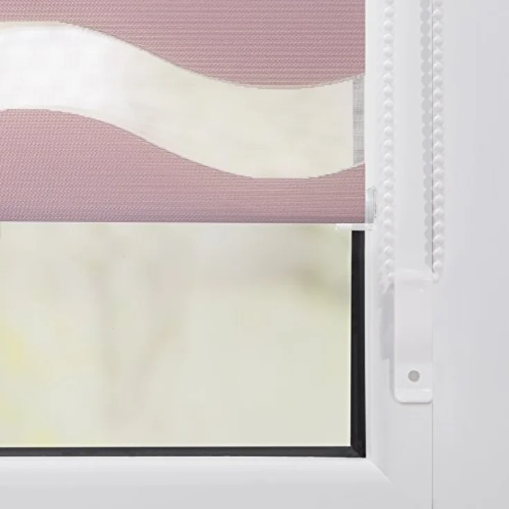 Lichtblick Sonnenschutzsysteme GmbH Doppelrollo Stockholm 100 cm x 150 cm (BxL) Altrosa Duo Rollo in extravagantem Stil; Klemm- und schraubbar; Lichtdurchlässig und blickdicht – Bild 7