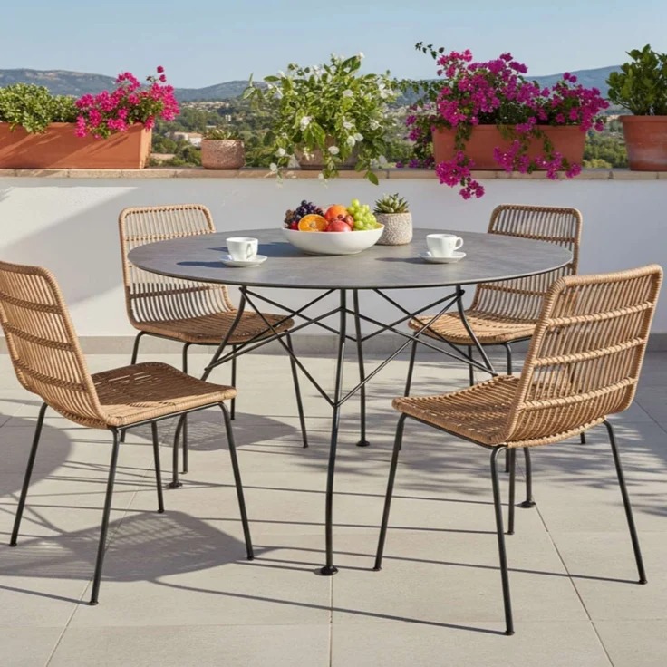 Glossy Gartentisch braun – Bild 2