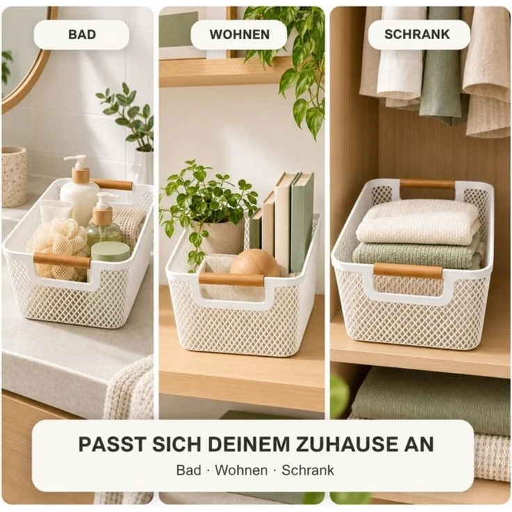 Relaxdays Aufbewahrungskorb 6er Set – Bild 6