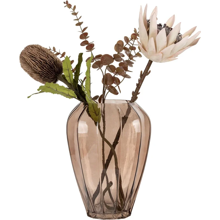 House Nordic Vase, Glas, braun, ø22x29 cm – Bild 2