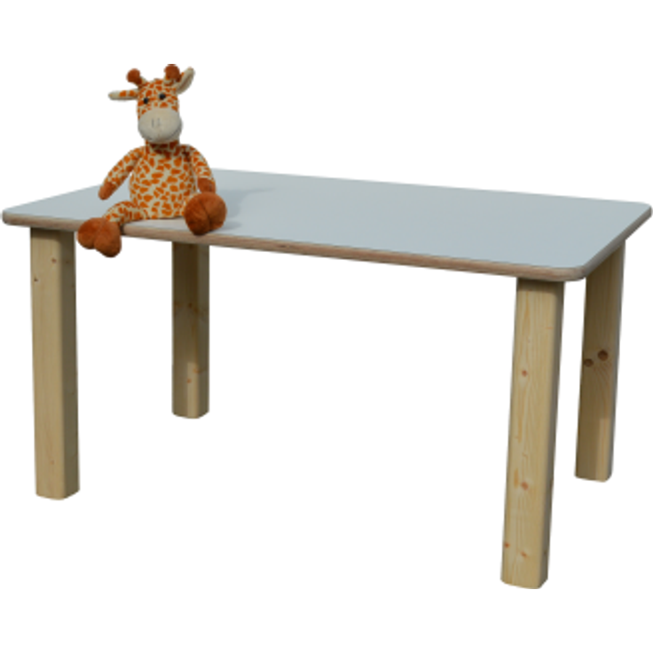 ELI Kindertisch - Rechteckig, Weiß Premium, 58 cm x 90 cm – Bild 2