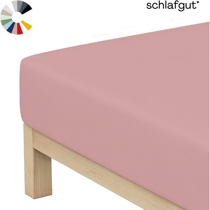 Schlafgut Mako Jersey Spannbetttuch Spannbettlaken 180x200 200x200 – Bild 1