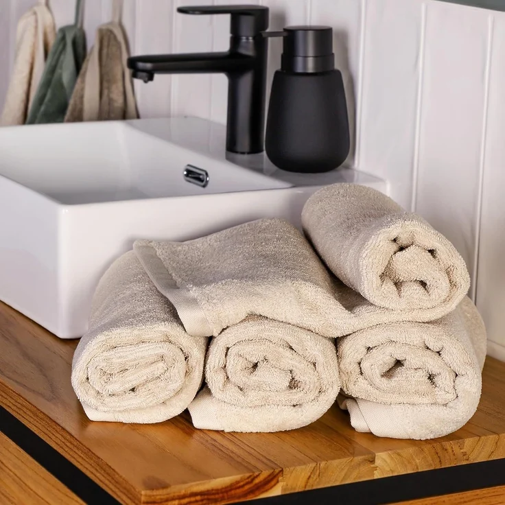 SCHÖNER WOHNEN-Kollektion Handtücher Sense, Frottee (2-St), mit Velourborte, hautschmeichelnde Airtouch Qualität, super weich – Bild 2