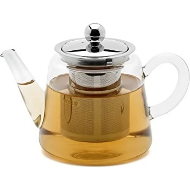 Weis 178003 Mini Teekanne aus Glas mit Edelstahl Filter 250ml