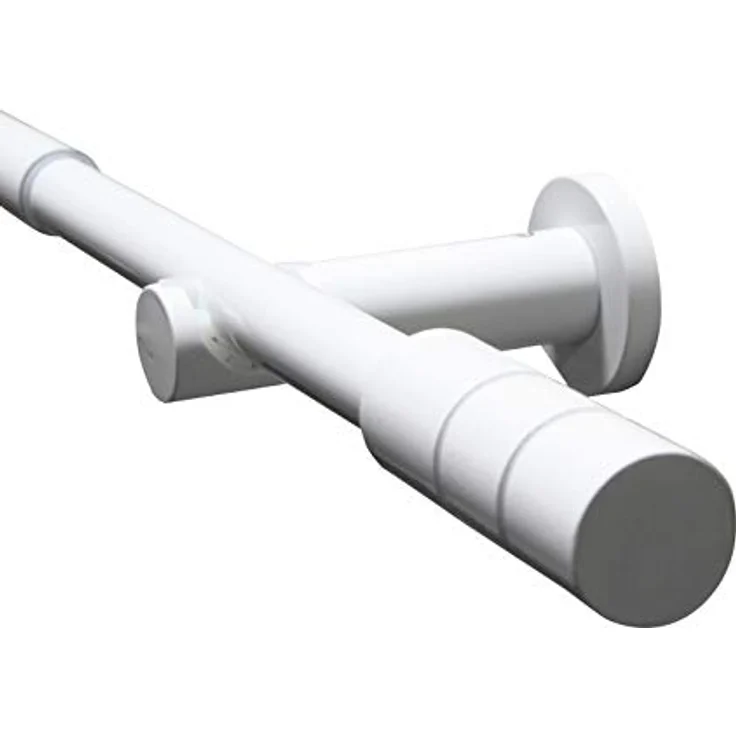 Gardinia Gardinenstangen-Set Kreta 1-Lauf Ø 16-19 mm weiß 120 cm - 210 cm – Bild 8