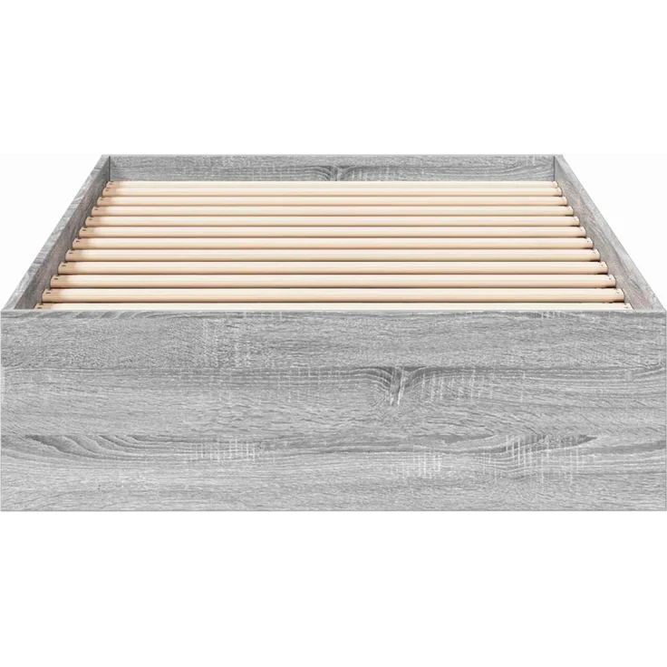 vidaXL Bettgestell mit Stauraum Grau Sonoma 80 x 200 cm Holzwerkstoff 3429593 – Bild 4