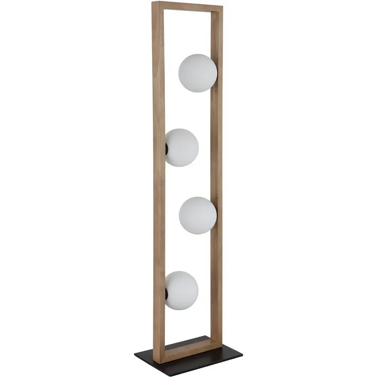 NOWA Stehlampe NANDA, ohne Leuchtmittel, Stehleuchte, Glaskugeln opal, Wohnzimmer, Schlafzimmer, Flur