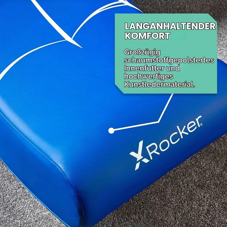 X Rocker Gaming-Stuhl Marvel™ Floor Rocker im Spider-Man Design - blau – Bild 6