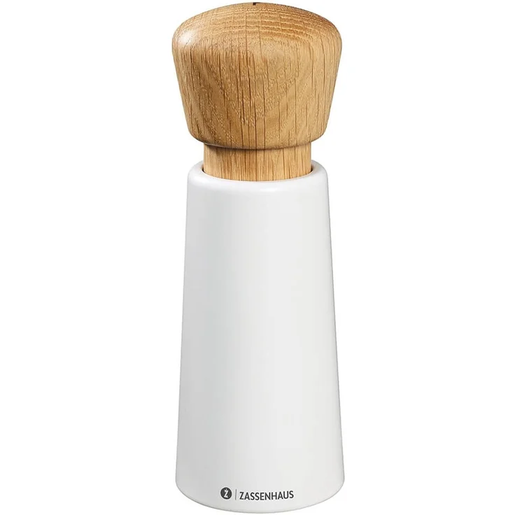 Zassenhaus Pfeffermühle Norderney Eiche 18cm | Auswahl Weiß : Weiß – Bild 1