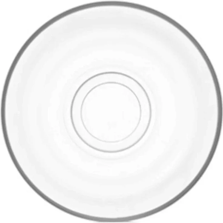 LAV Ajda 6-teiliges Teeglas-Unterteller - rund & transparent - 10 x 2,3 cm
