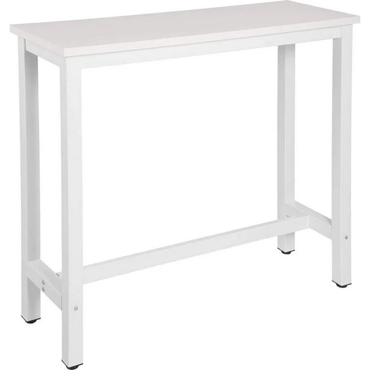 1x Bartisch Bistrotisch Metallgestell Tischplatte aus MDF weiß – Bild 1