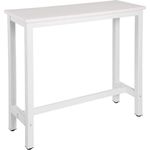 1x Bartisch Bistrotisch Metallgestell Tischplatte aus MDF weiß