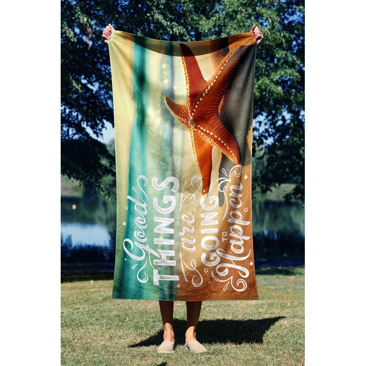 Mijolnir 'Good Things 70' Strandtuch, Mehrfarbig, 70 x 130 cm – Bild 1