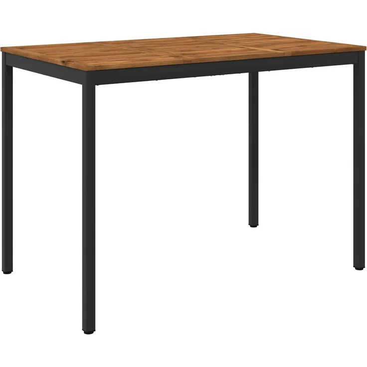 vidaXL Gartenbar-Tisch Natürlich und Schwarz 147 x 88,5 x 105 cm 901349 – Bild 1