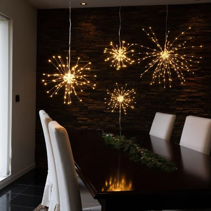 LED Hängeleuchte Firework 200 LEDs warmweiß, Ø 45cm – Bild 1
