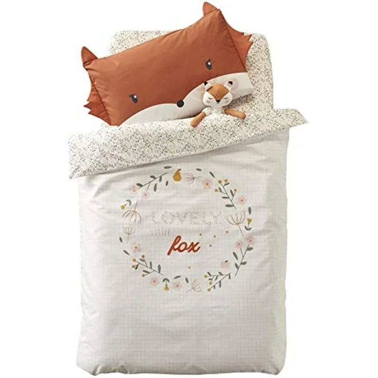 VERTBAUDET Baby Bettbezug „Blumenzauber“ Oeko-Tex mehrfarbig 100X120
