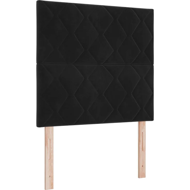 vidaXL Ottoman-Bett mit Matratze und LED Schwarz 120 x 200 cm Samt 3458369 – Bild 5