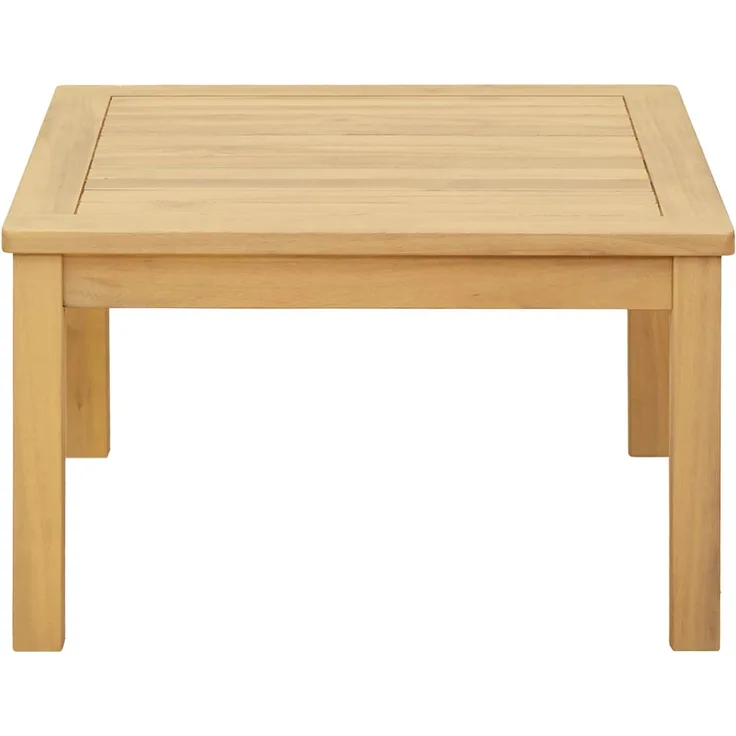 Couchtisch Sofatisch, Helles Akazienholz 60 x 60 x 36 cm Massivholz Akazie d276e