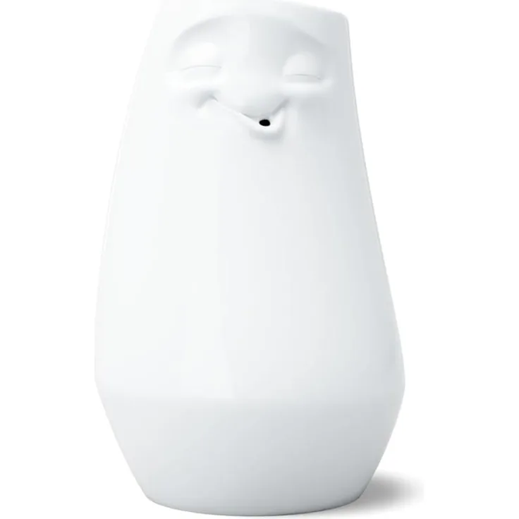 Tasse Vase Gesicht entspannt weiß lustige Blumenvase Fiftyeight Porzellanvase