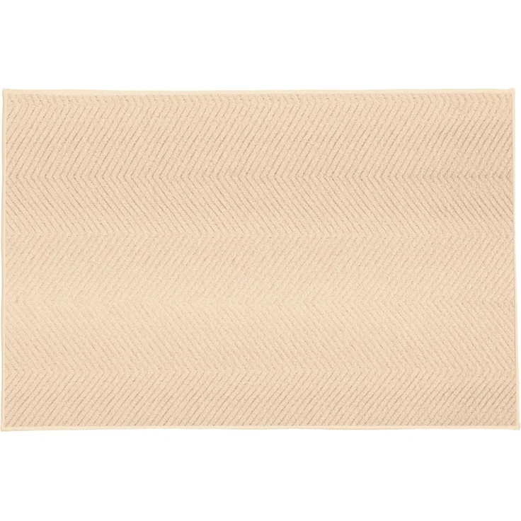 Kleine Wolke Badteppich Zigzag, 60x90 cm, Sandbeige – Bild 2