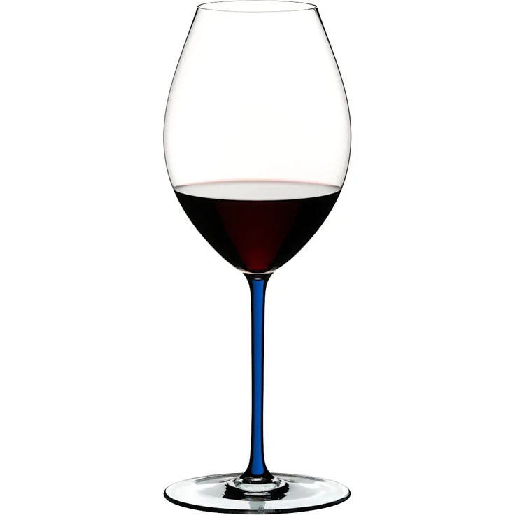 RIEDEL 4900/41D FATTO A MANO Syrah Weinglas - Stiel DUNKELBLAU – Bild 3