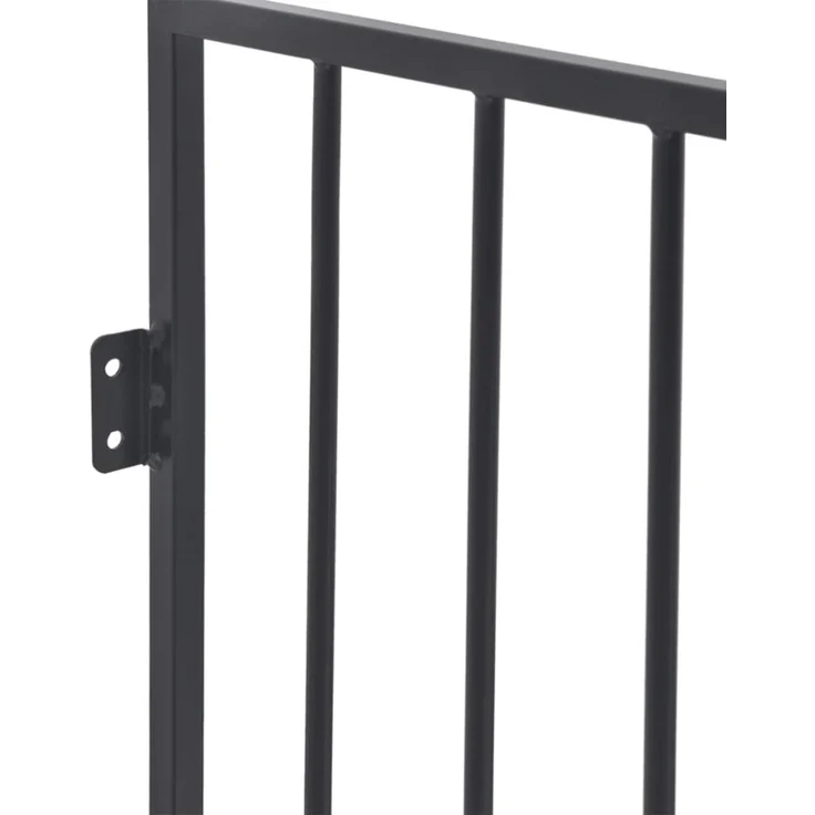 vidaXL Kaminschutzgitter für Tiere Stahl schwarz 242684 – Bild 2
