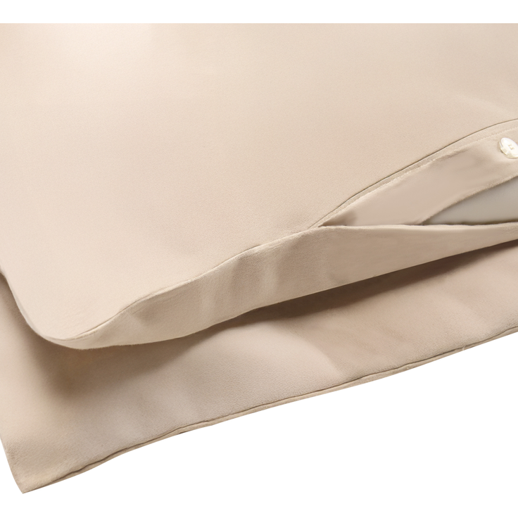 Bettwäsche-Set PARKROSE Baumwollsatin 200 x 200 cm Beige – Bild 5