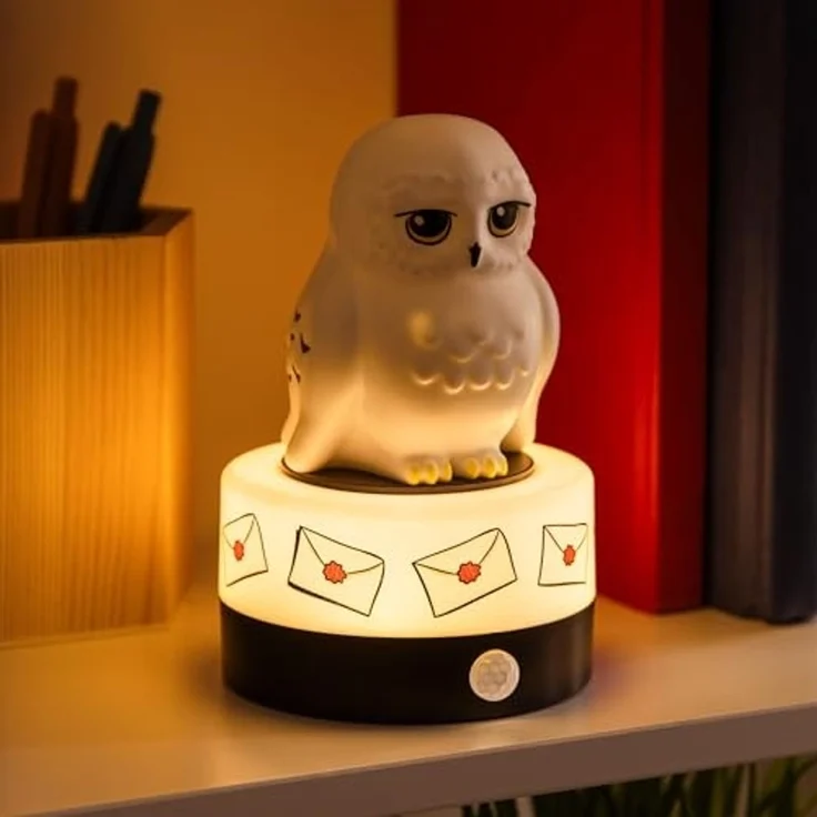 Paladone Hedwig Bewegungsmelder, Raumwächter und Nachtlicht, offiziell lizenzierte Harry Potter LED-Lampe und Sicherheitsalarm für Kinderzimmer, Teenager und Zuhause, Geschenk für Potterheads – Bild 4