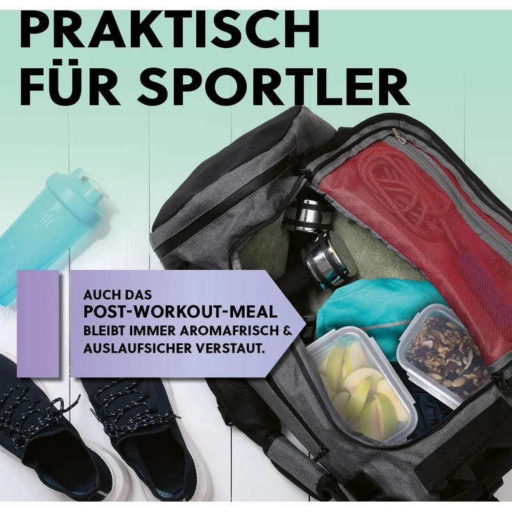 GOURMETmaxx Frischhaltedose, Glas, (12-tlg), lang-anhaltendes Aroma perfekt für gekochte Speisen, Snacks etc. – Bild 9