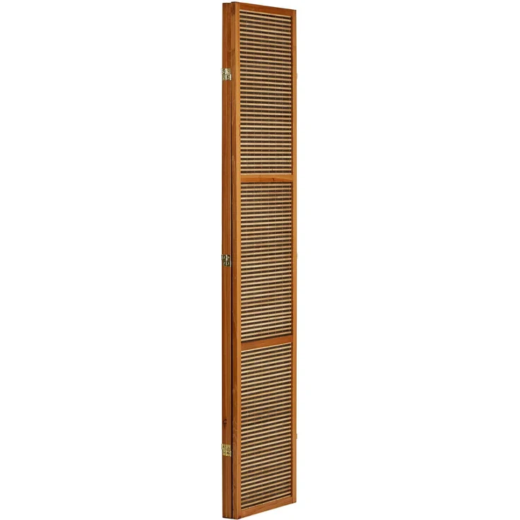 Raumteiler Höhe 2 m, Holz Braun, 200x130 cm – Bild 4