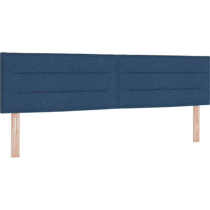 vidaXL Boxspringbett mit Matratze mit Kopfteil Blau 180 x 200 cm Stoff 3450536 – Bild 4