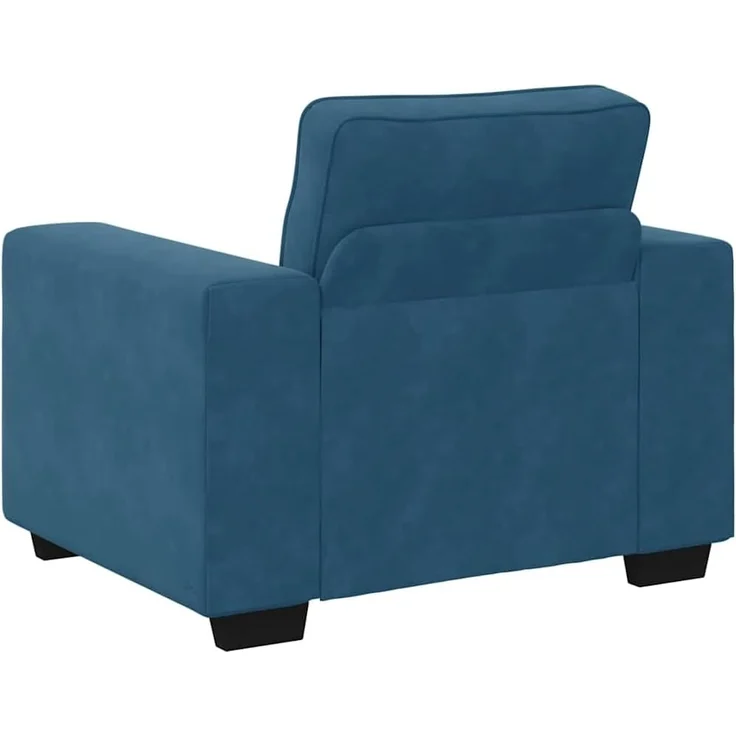 vidaXL Sessel Blau 100x77x82 cm Samt 4105256 – Bild 6