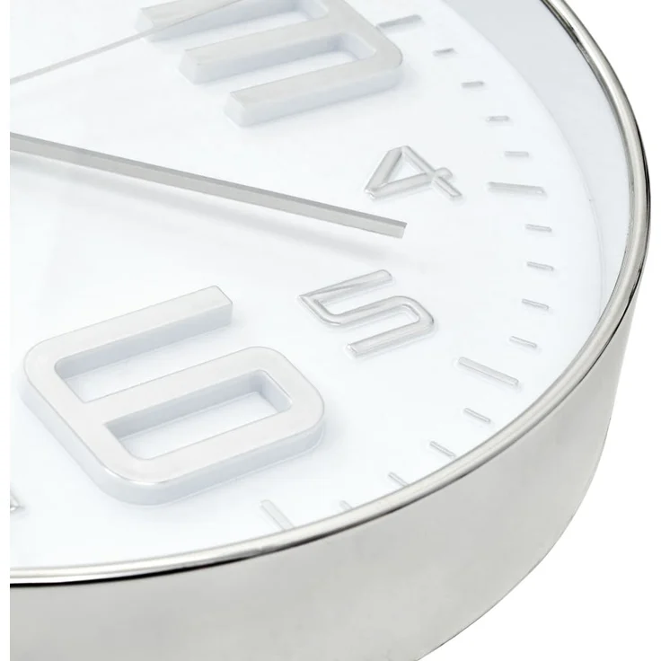 vidaXL Wanduhr 30 cm Silbern 50632 – Bild 4