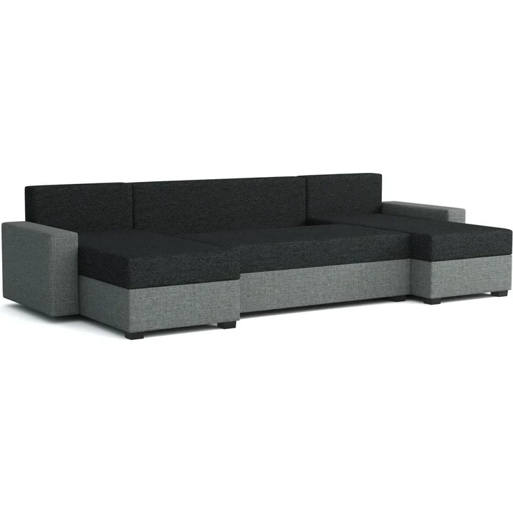 Wohnlandschaft Schlafsofa Sofa HEDVIG Stoff Inari Grau- Dunkelgrau – Bild 3