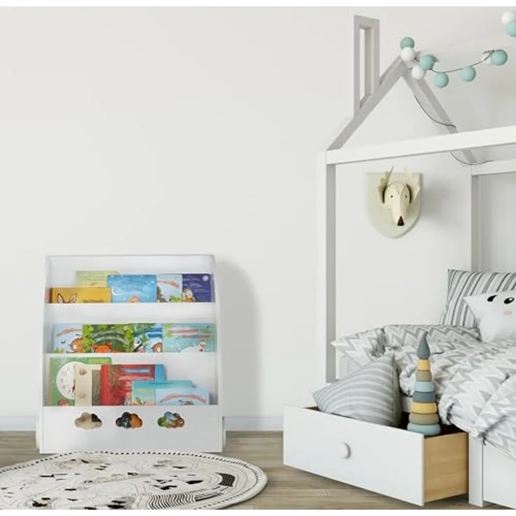 Weißes Bücherregal für Kinder – Bild 4