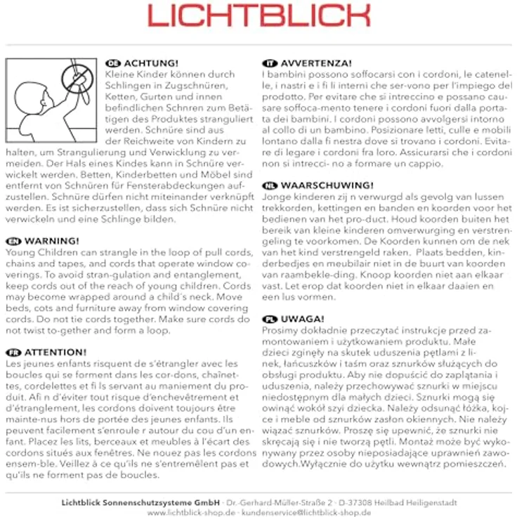 Lichtblick Sonnenschutzsysteme GmbH Plissee Nizza 60 cm x 210 cm (BxL) Creme Tageslicht; einfache Installation mit Klemmträgern; verspannt – Bild 8